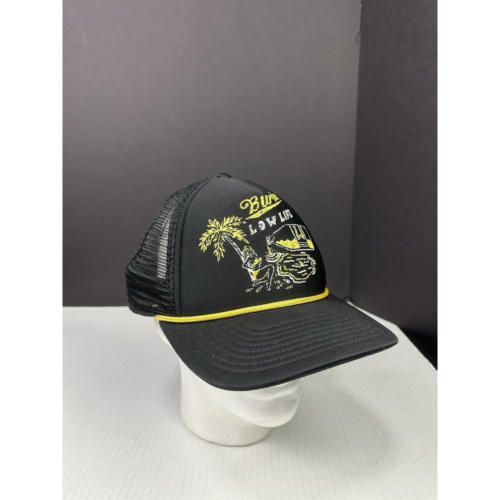 Burton Snowboarding Low Life Hat Cap SnapBack Trucker Black Durable Goods